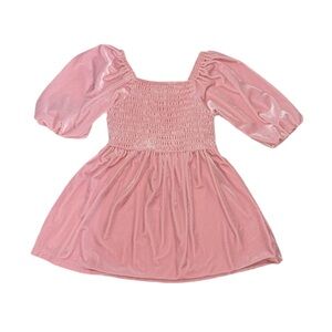 Old Navy Pink Velvet Holiday Dress Toddler 3t Excellent Condition